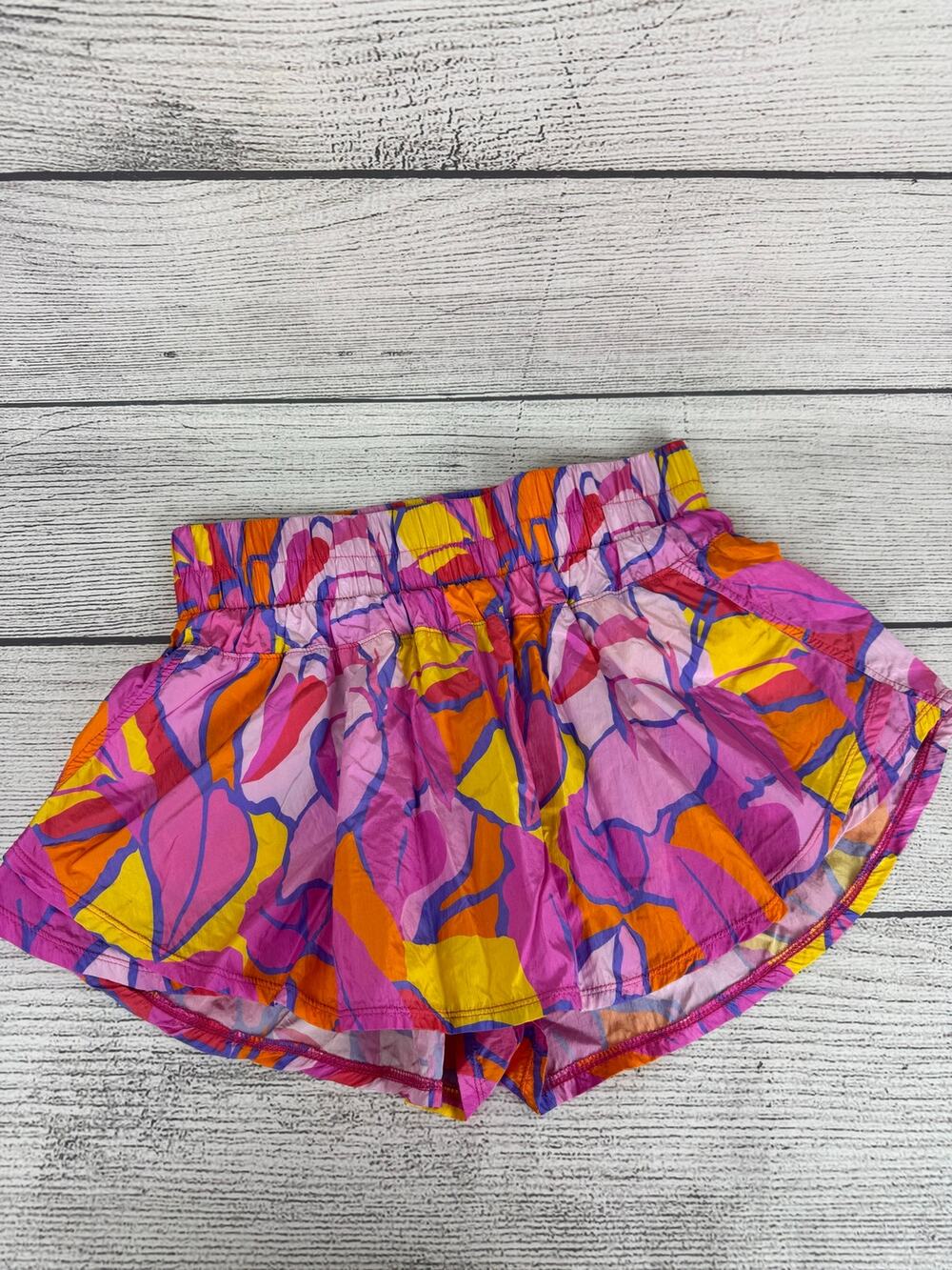 Peach Love California Women's Pink Purple Waisted Skort Size Large